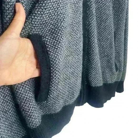 Jos.A.Bank Reserve Full zip wool blend Academia elbow patch sweater-SZ Large - Picture 7 of 8